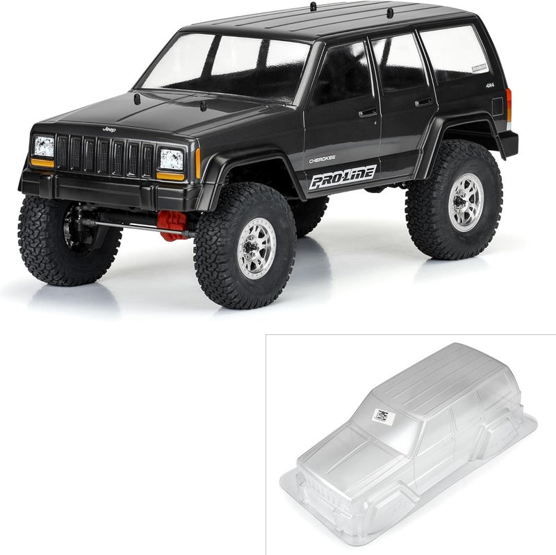 PROLINE Racing 2001 Jeep Cherokee Clear Body for 12.3 inches 313mm Wheelbase Scale Crawlers PRO363500 - Image 1
